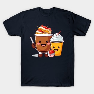 kawaii Ice cream  T-Shirt cute Candy food gilrl funny T-Shirt